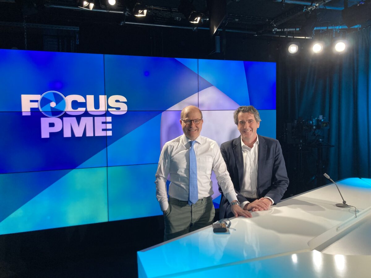 Photo d'interview Cédric Collomb- émission Focus PME chez BFM Business